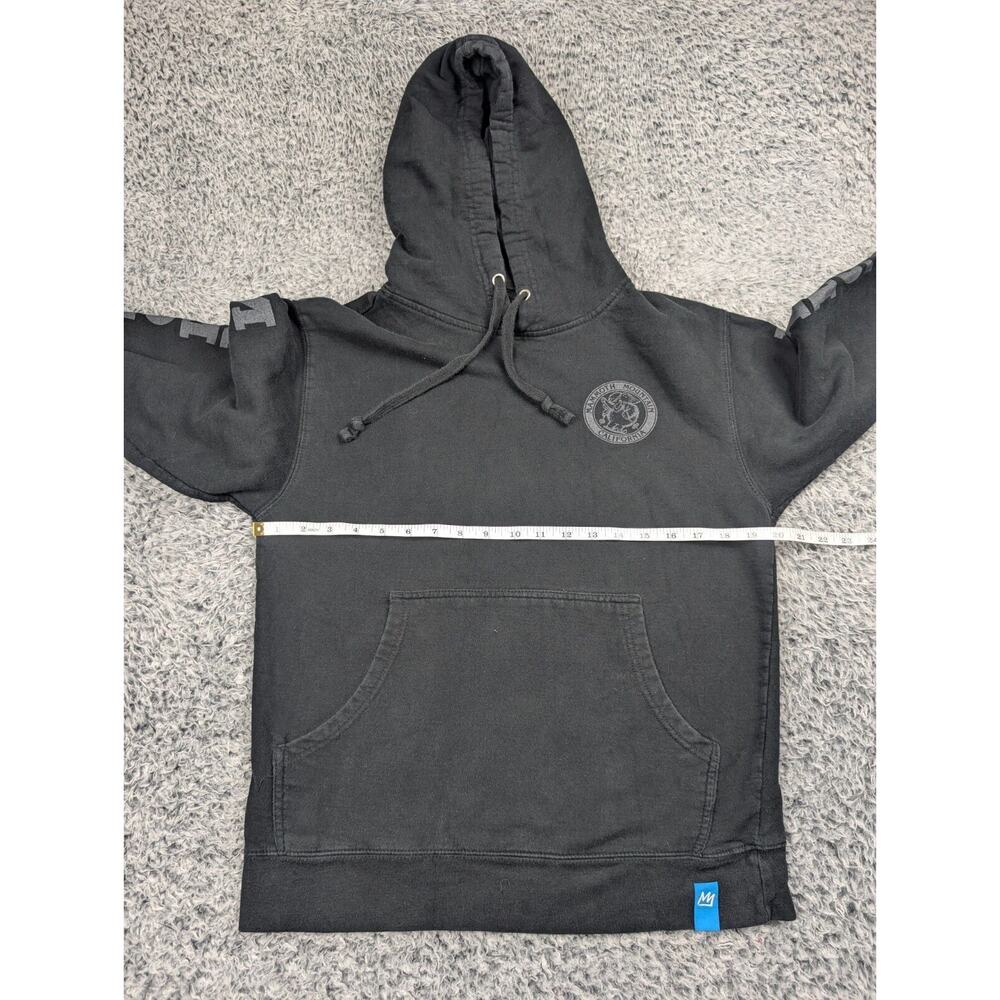 Mammoth Mountain Sweatshirt Men Small Black California Graphic Pullover Hoodie - Picture 3 of 6